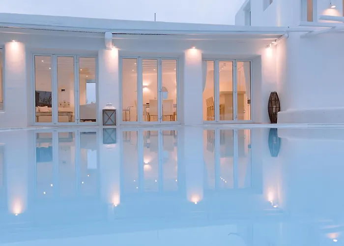 公寓 Mykonos White Villa, 5 Bedroom With Private Pool And Breakfast 帕诺尔莫斯米科诺斯