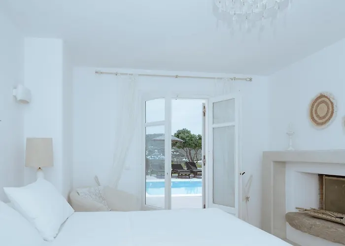 Mykonos White Villa, 5 Bedroom With Private Pool And Breakfast 公寓 帕诺尔莫斯米科诺斯