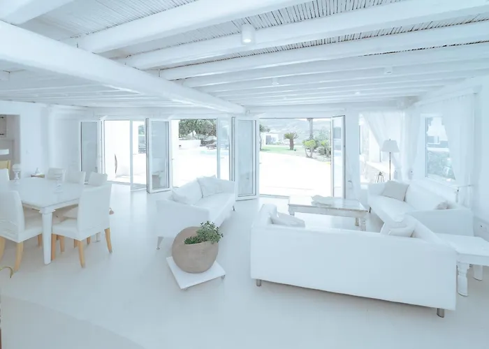 Mykonos White Villa, 5 Bedroom With Private Pool And Breakfast * 帕诺尔莫斯米科诺斯